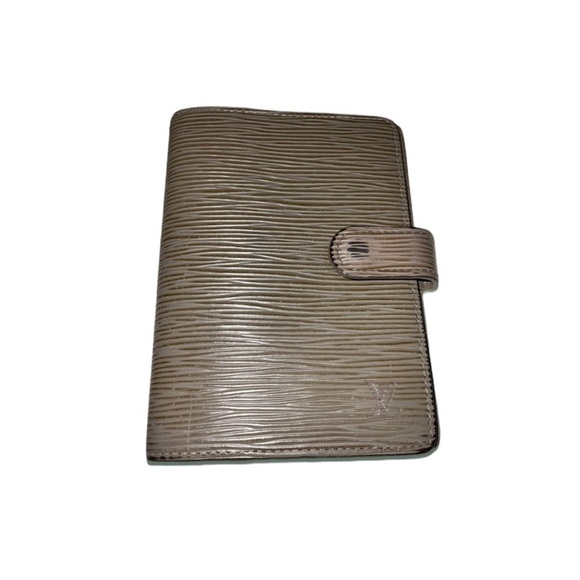 LOUIS VUITTON Small Gray Epi Leather Ring Agenda Cover - Picture 1 of 11